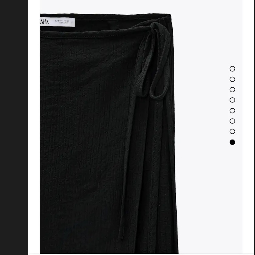 NWOT ZARA Textured wave wrap skirt - Picture 8 of 8